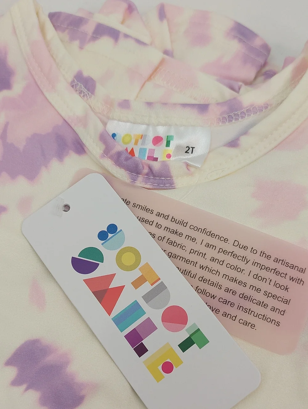 Dot Dot Smile Girls Dress Size 2T Lavender Dream Tie-Dye Tank Twirl Spin